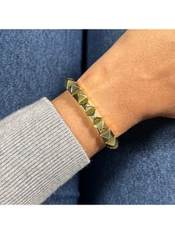 Confetty Co - Gold Spike Enamel Bracelet