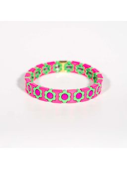 Confetty Co - Multi-Color Flower Enamel Bracelet