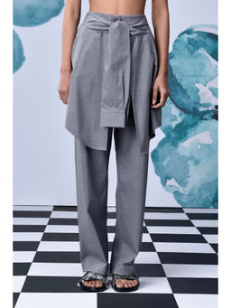 Genes Lecoanet Hemant - Wool Deconstructed Pant- Pearl Grey