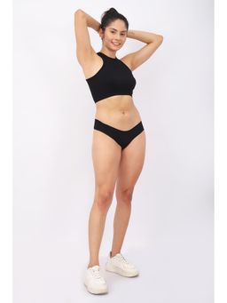 BASIQ. - Seamless Brief Underwear Black Mid Waist
