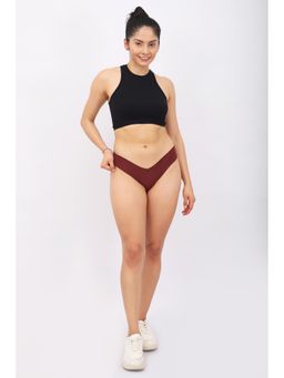 BASIQ. - Seamless Brief Underwear Brown Mid Waist