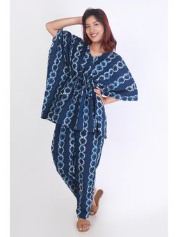 BREATH:ABLES - Womens Blue Cotton Co-Ord Set