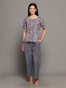 BREATH:ABLES - Women Cotton Printed Co-Ord Set Multi-Color