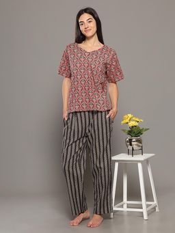 BREATH:ABLES - Women Cotton Printed Co-Ord Set Multi-Color