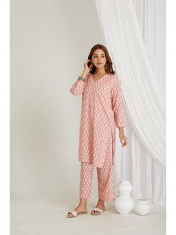 BREATH:ABLES - Women Cotton Printed Co-Ord Set Multi-Color