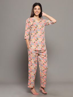 BREATH:ABLES - Women Cotton Printed Co-Ord Set Multi-Color