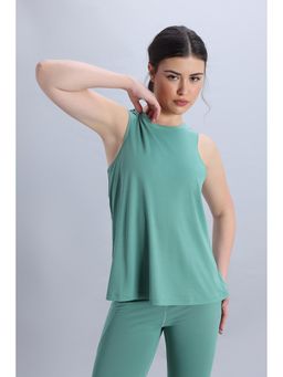 Zivame - Zelocity Quick Dry Contour Fit Tank Top - Malachite Green
