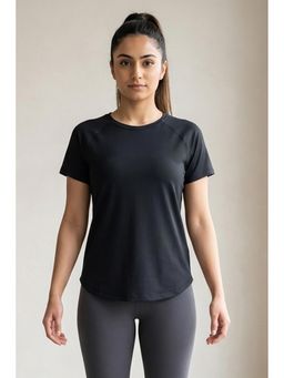 Zivame - Zelocity Quick Dry Relaxed Top - Black Beauty