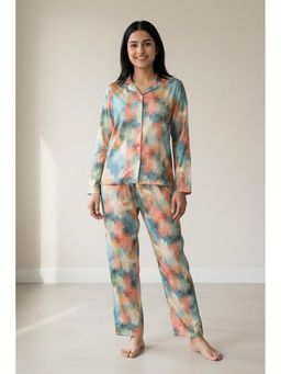 Zivame - Knit Cotton Nightsuit - Ethereal Gr