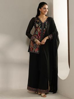 Libas Art - Art Embroidered Georgette Kurta with Pant and Dupatta