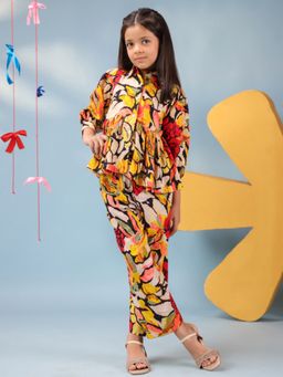 Rain & Rainbow - Girls Printed Top with Pant