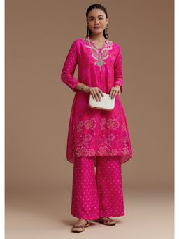 KALKI FASHION - Pink Printed Kurta with Pant