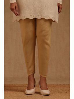 Soch - Beige Acrylic Solid Winter Pant
