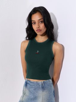 The Souled Store - Tss Originals: Emerald Women Knit Tops