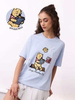 The Souled Store - Official Disney Winnie The Pooh: Reading Era Women Oversized T Shirt