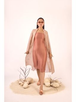 AN'ERA BY ASMITA VERMA - Blush Dress With Jacket