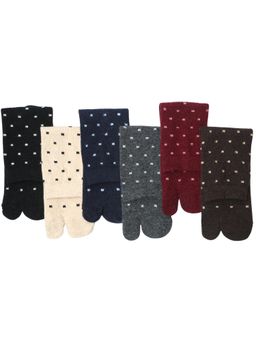 NEXT2SKIN - Women’s Woollen Winter Ankle Thumb Socks (Pack of 6)