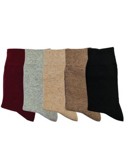 NEXT2SKIN - Women’s Woollen Ankle Length Winter Soft Warm & Cozy Socks (Pack of 5)