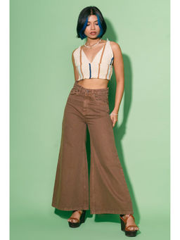 FREAKINS - Brown Flare Jeans