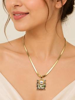 AANURA - Gold Solitaire Necklace