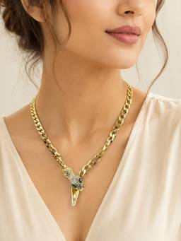 AANURA - Gold Cuban Link Chain Necklace