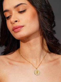 AANURA - Coin Medallion Adjustable Necklace