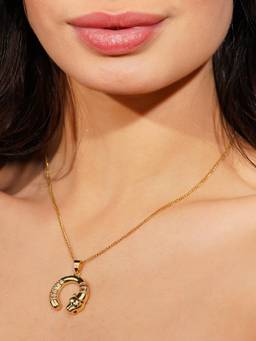 AANURA - Crescent Embrace Pendant Necklace