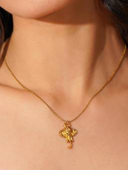 AANURA - Angel Charm Minimal Pendant Necklace