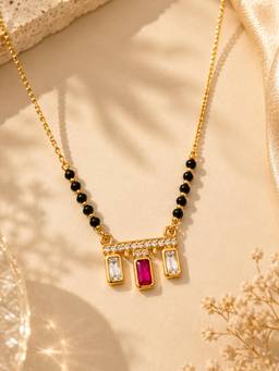 Mystic - Ruby Pendant Mangalsutra