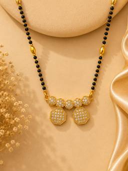 Mystic - Gold Finish Dual Charm Mangalsutra