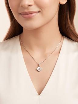925 SILLER - Four-Leaf Clover Charm Pendant
