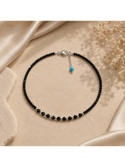 SAMIKA - 925 Sterling Silver Midnight Muse Anklet