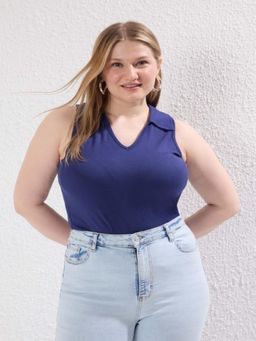KOTTY - Women Navy Blue Top