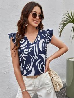 KOTTY - Women Navy Blue Top