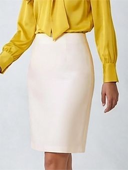 KOTTY - Off White Smart Casual Skirt for Women