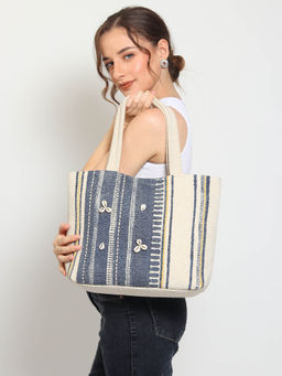 ART AVENUE - Keem Hand Block Cotton Tote Bag