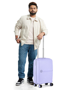 Nasher Miles - Bruges Hard-Sided Polypropylene Lavender Trolley Bag