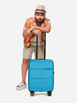 Nasher Miles - Nicobar Hard-Sided Polypropylene Turquoise Trolley Bag