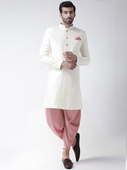 KISAH - Men White Sherwani (Set of 2)