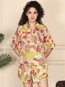 TAG 7 - Multi-Color Printed Relaxed Fit T-shirt and Shorts