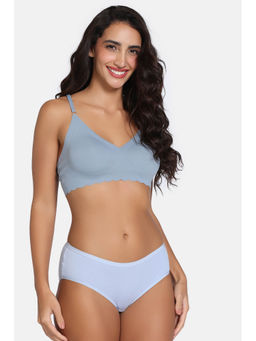 Zivame - Blue Solid Regular Fit Bralette