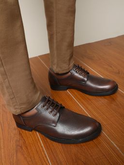 LIBERTY - Healers Gas-C17 Brown Formal Lacing Derby Shoes