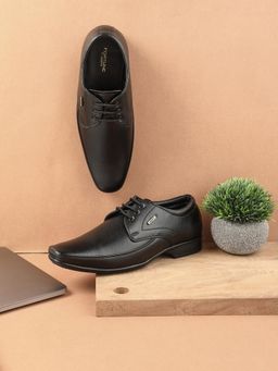 LIBERTY - Fortune H202-01 Black Formal Lacing Oxford Shoes