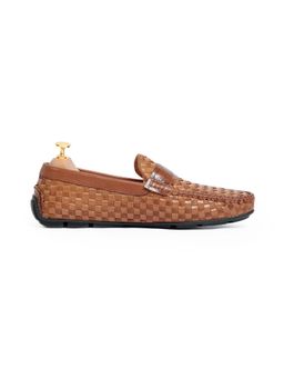 Vantier - Brown Ross Weaved Loafers
