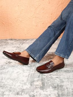 Teakwood - Men'S Classic Tmoro Brown Leather Loafers