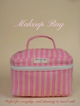 Kaira By Nikita - Pink Rosy Makeup Vanity Bag