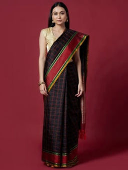 Fabindia - Silk Kanjeevaram Checks Sari