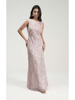 Galocher Clothing - Pink Lush Rose Embroidered Gown