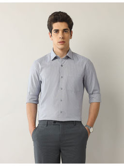 Arrow - Men Textured Liberty Regular Fit Shirt Blue