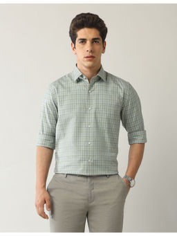 Arrow - Men Liberty Regular Fit Plaid Checks Shirt Green
